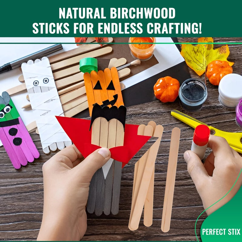 Perfect Stix - PS-114st-1,000 4.5" Craft Sticks/ Ice Cream Sticks/ Natural Wood - Box of 1,000ct - Image 5